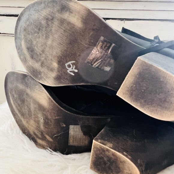 Jellypop Black Ankle Boots with Buckle Detail. Size 10M. EUC. - Picture 6 of 8